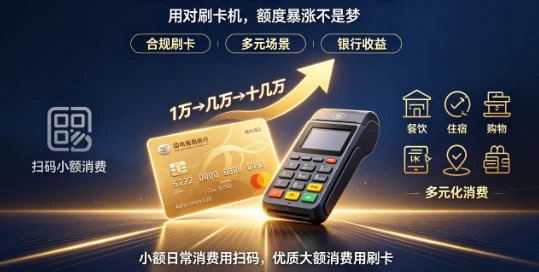 立刷POS机如何跳出扫码误区，读懂银行提额逻辑？